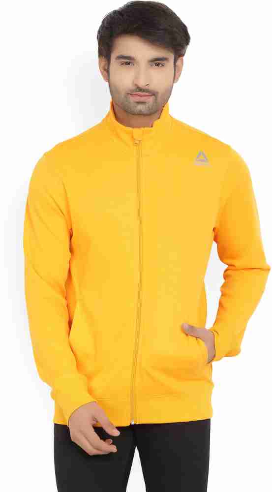 Full Sleeve Solid Men - Buy Yellow REEBOK Sleeve Solid Men Jacket Online at Best Prices in India |