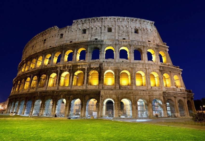 The Colosseum known for gladiatorial fights in Rome the capital of Italy  2K wallpaper download
