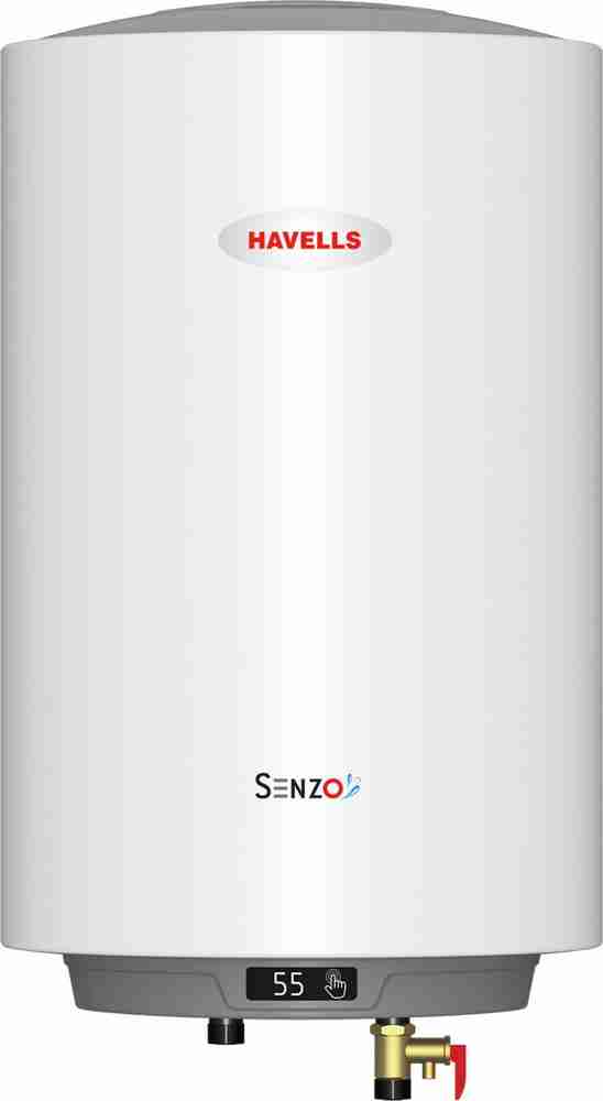 HAVELLS 15 L Storage Water Geyser (SENZO, White) Price in India - Buy HAVELLS  15 L Storage Water Geyser (SENZO, White) online at Flipkart.com