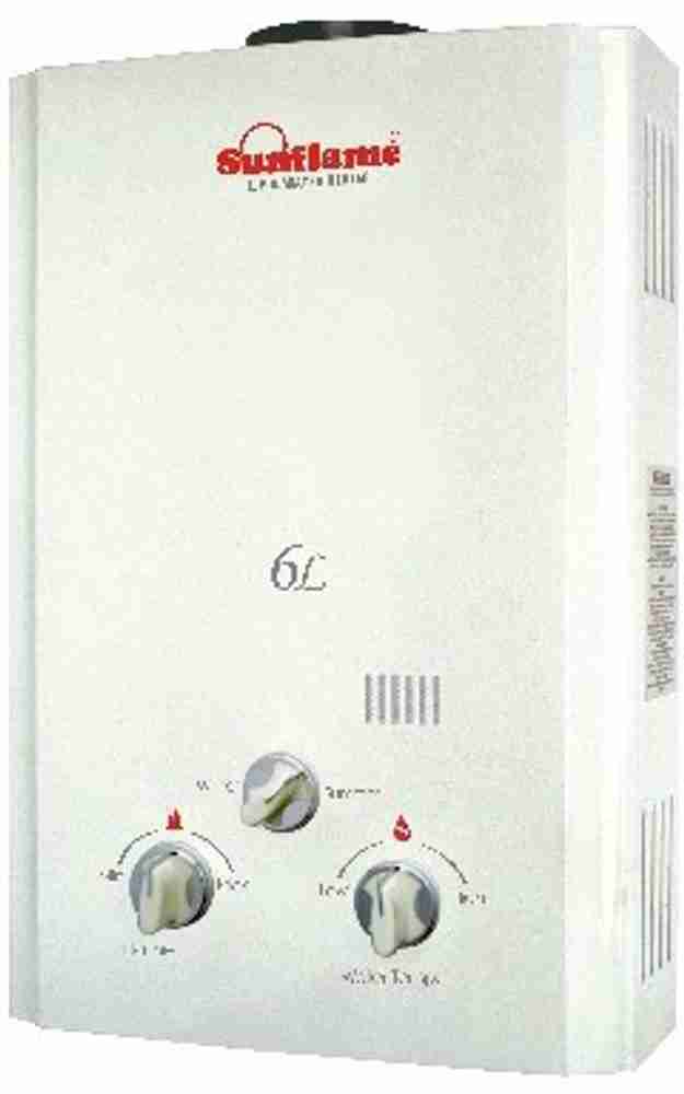 Sun Flame 6 L Gas Water Geyser (gas geyser 6 liter, White) Price in India -  Buy Sun Flame 6 L Gas Water Geyser (gas geyser 6 liter, White) online at  Flipkart.com