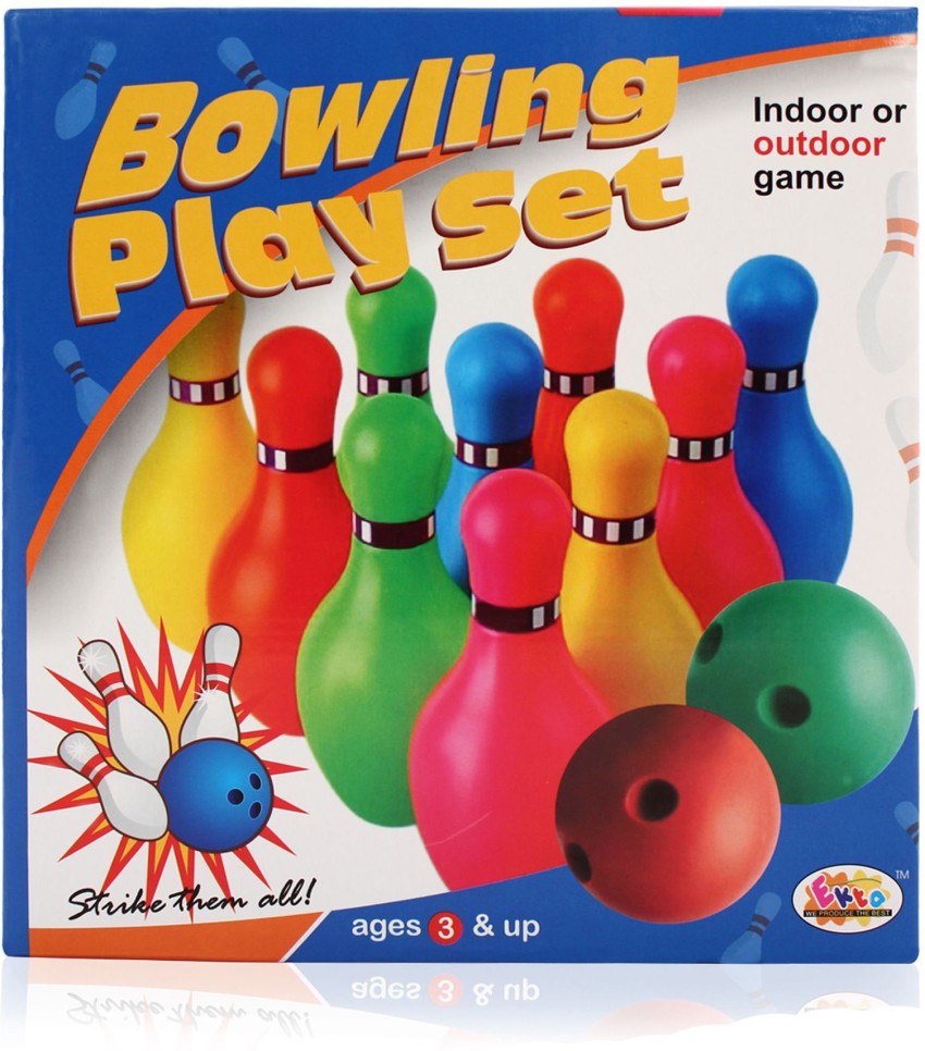 Vente Bowling Game Set ( 10 Bottles and 2 Balls ) (multi color ) Party and Fun Games Board Game