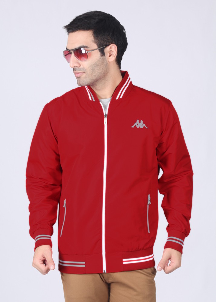 fremstille færge Pol Kappa Full Sleeve Solid Men Jacket - Buy Red Kappa Full Sleeve Solid Men  Jacket Online at Best Prices in India | Flipkart.com