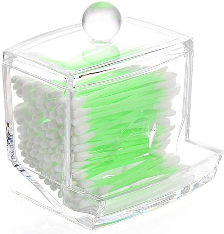 Cheap Transparent Clear Acrylic Q-tip Holder Box Cotton Swabs