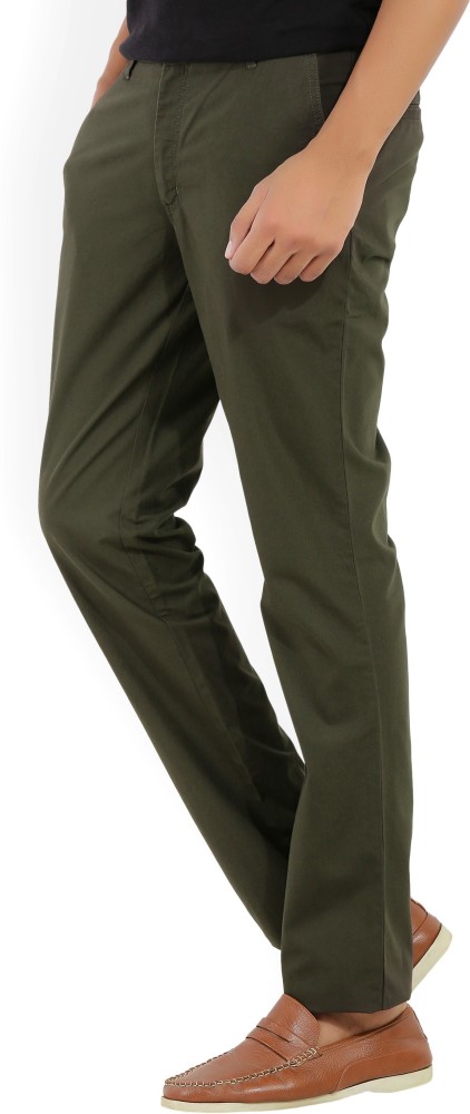 Buy Men Grey Regular Fit Solid Casual Trousers Online  749788  Allen Solly