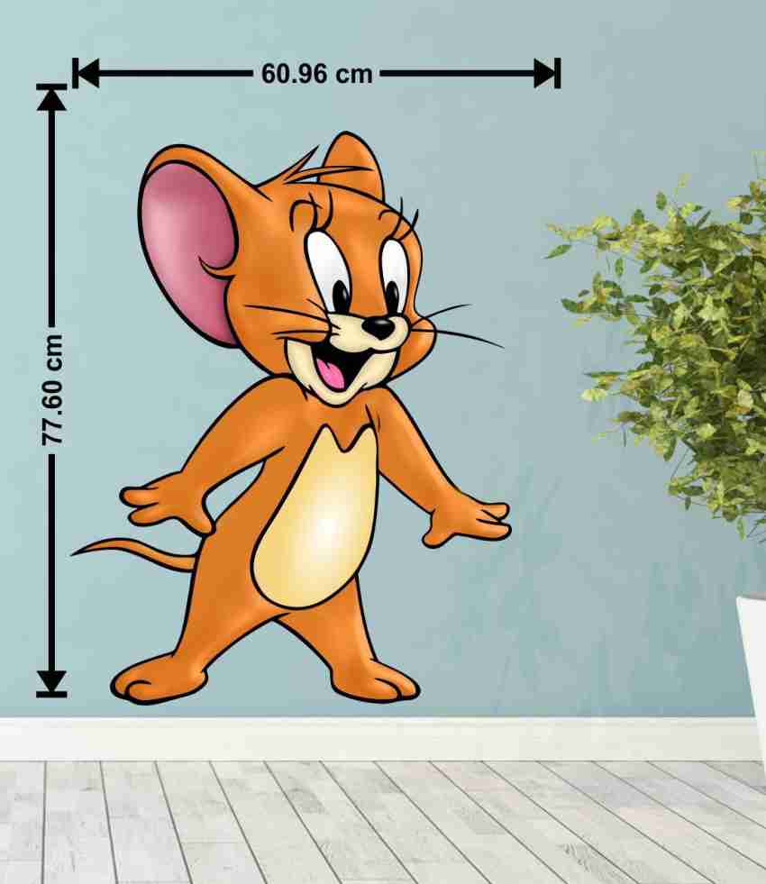 MADHUBAN DECOR 77 cm cute jerry funny cartoon 3d wall stickers in ...