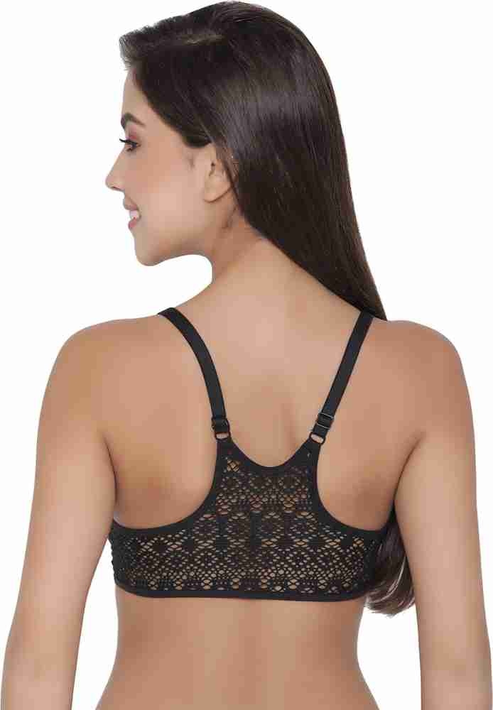 Clovia - Ms Mistletoe! Front-open lace bra with a stylish back