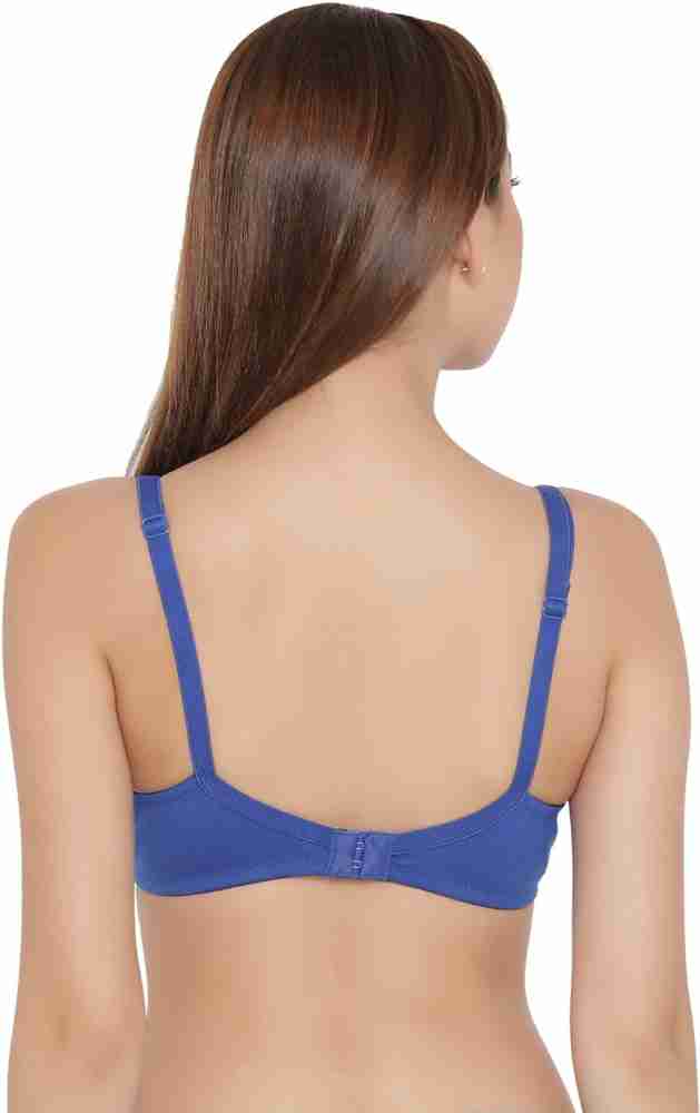 Buy Cotton Rich Non-Padded Non-Wired T-Shirt Plunge Bra Online India, Best  Prices, COD - Clovia - BR0887P24