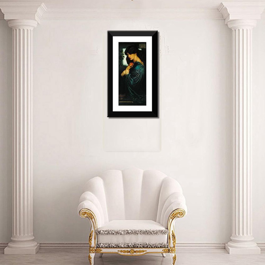 Proserpine by Gabriel Rossetti - Top 10 Gabriel Rossetti Paintings  Collection -Romanticism, Modern Art - Premium Quality Framed Poster (12 x  17 inches) For Home And Office Décor Paper Print - Gabriel