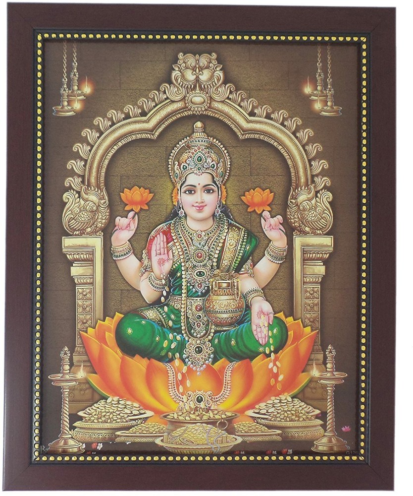 R S Exports Goddess Lakshmi Photo Frame ( 32.5 cm x 26.5 cm x 1.5 ...