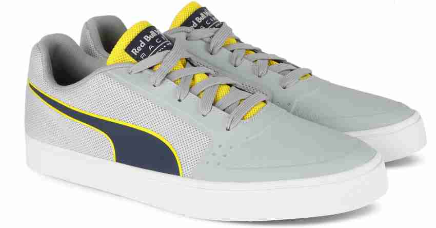 PUMA Red Bull Racing Wings Vulc Sneakers Men - Buy High Rise-Total Eclipse-Spectra Yellow Color PUMA Bull Racing Wings Vulc Sneakers For Men Online at Best Price - Shop Online