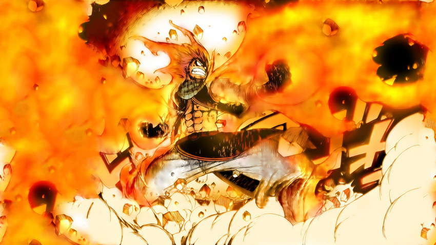 NatsuDragneel, anime, behind, dragneel, fairy, fire, glass, manga