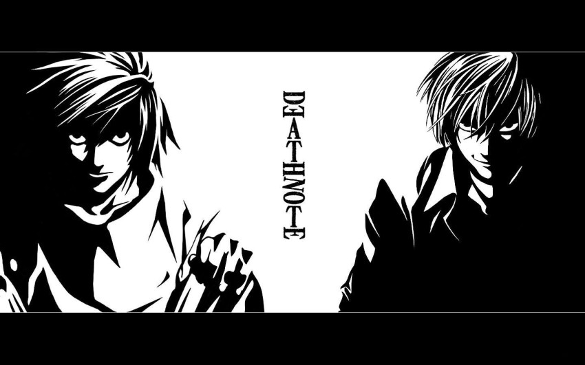 Athahdesigns Anime death-note-ryuzaki-yagami-lightWallpaper Paper Print -  Animation & Cartoons posters in India - Buy art, film, design, movie,  music, nature and educational paintings/wallpapers at