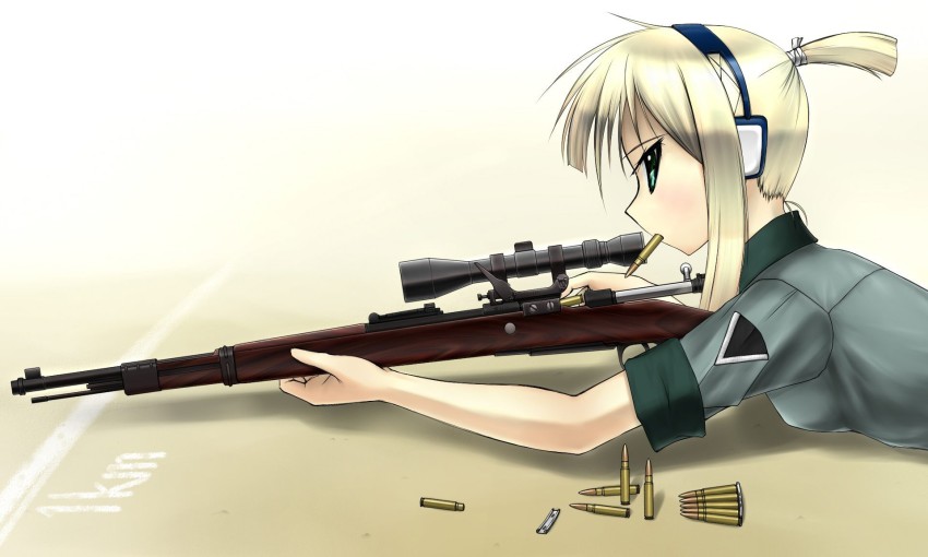 Anime Girls Frontline Guns Sniper Rifle 4K Wallpaper 4