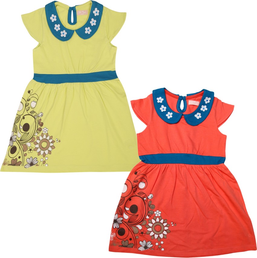 JusCubs Baby Girls Midi/Knee Length Casual Dress Price in India