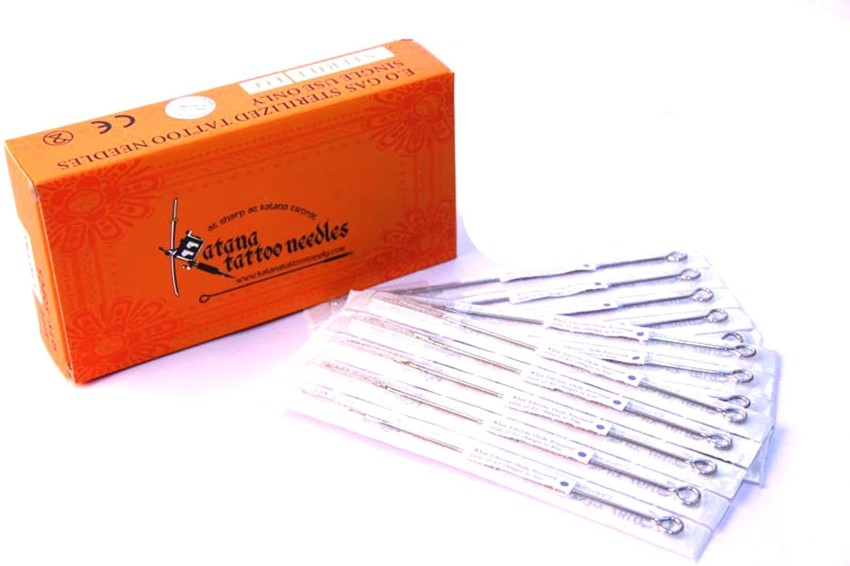 50 Flat Shader Sterile Tattoo Needles - 15F