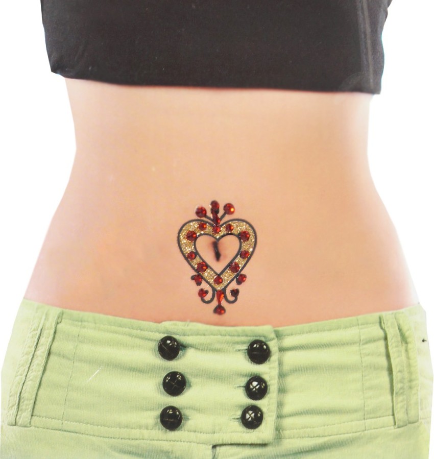 Buy Temporary Tattoo Bellybutton Tattoo Ultra Thin Fake Tattoo Online in  India  Etsy