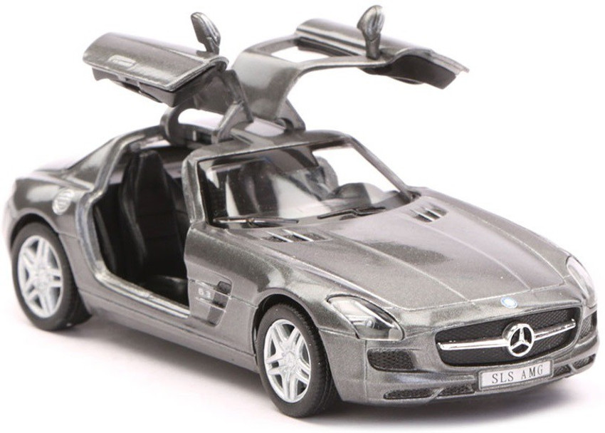 Kinsmart Mercedes Benz SLS AMG 1:36 Scale Diecast Model Car - Grey