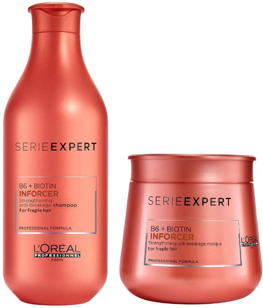 L'Oréal Paris Serie Expert B6 + Biotin Shampoo 300 mL + Masque 250 mL - Price in India, Buy L'Oréal Paris Serie Expert B6 + Biotin Inforcer Shampoo 300 mL +