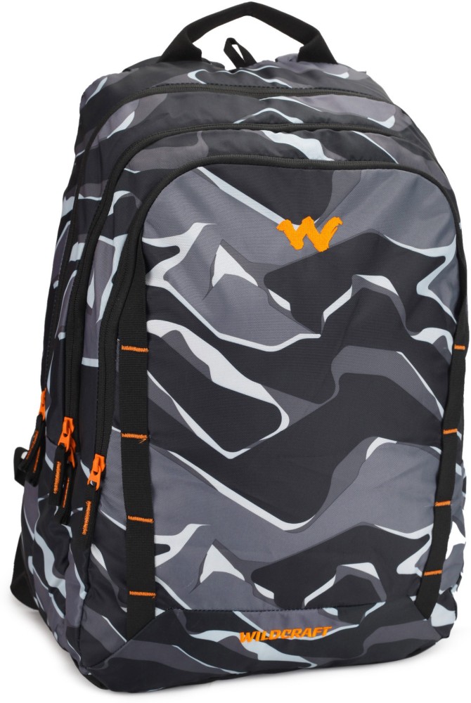 Wildcraft WC 8 Geo Camo 45 L Laptop Backpack Black  Price in India   Flipkartcom
