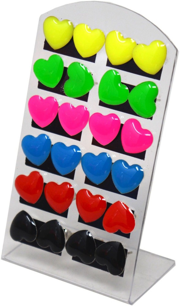 Flipkart.com - Buy Anokhi Ada Heart Stud Earrings Metal Stud