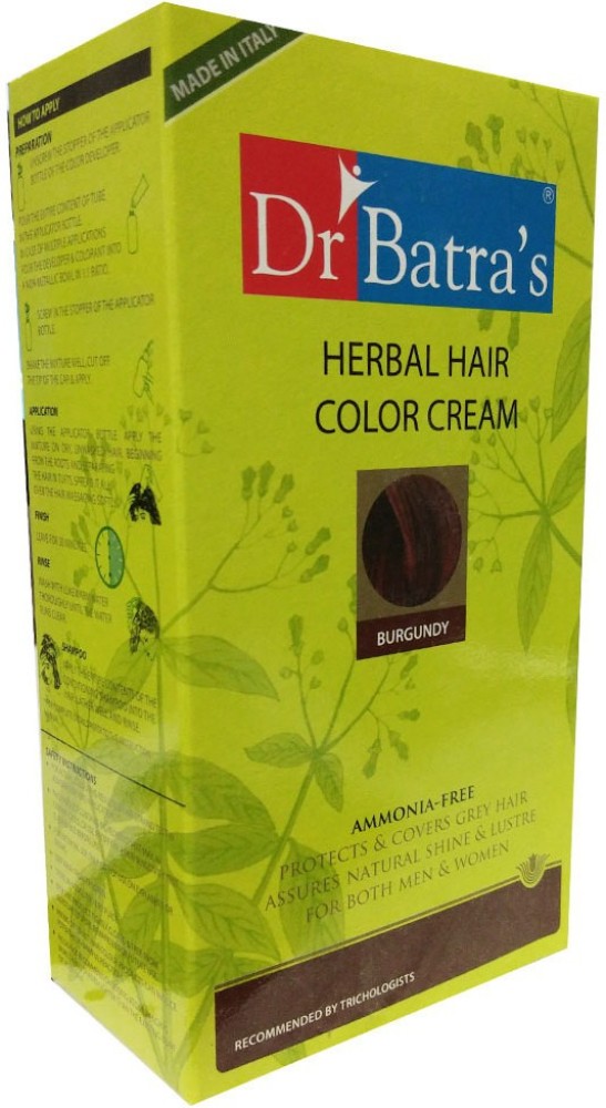 Dr Batras Colour Nourish Hair Colour Cream Black 60 g  60 ml  JioMart