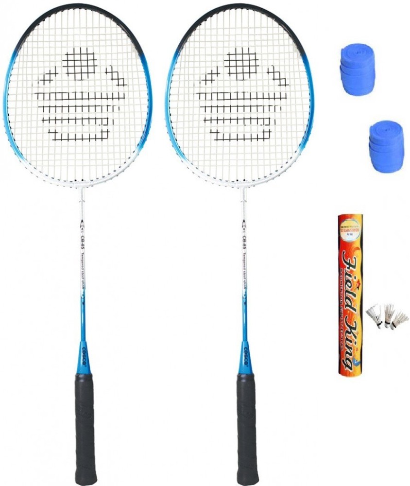 COSCO CB- 85 Badminton Kit ( 2 Rackets, 2 grip and 1 Fieldking Shuttlecock ) Badminton Kit