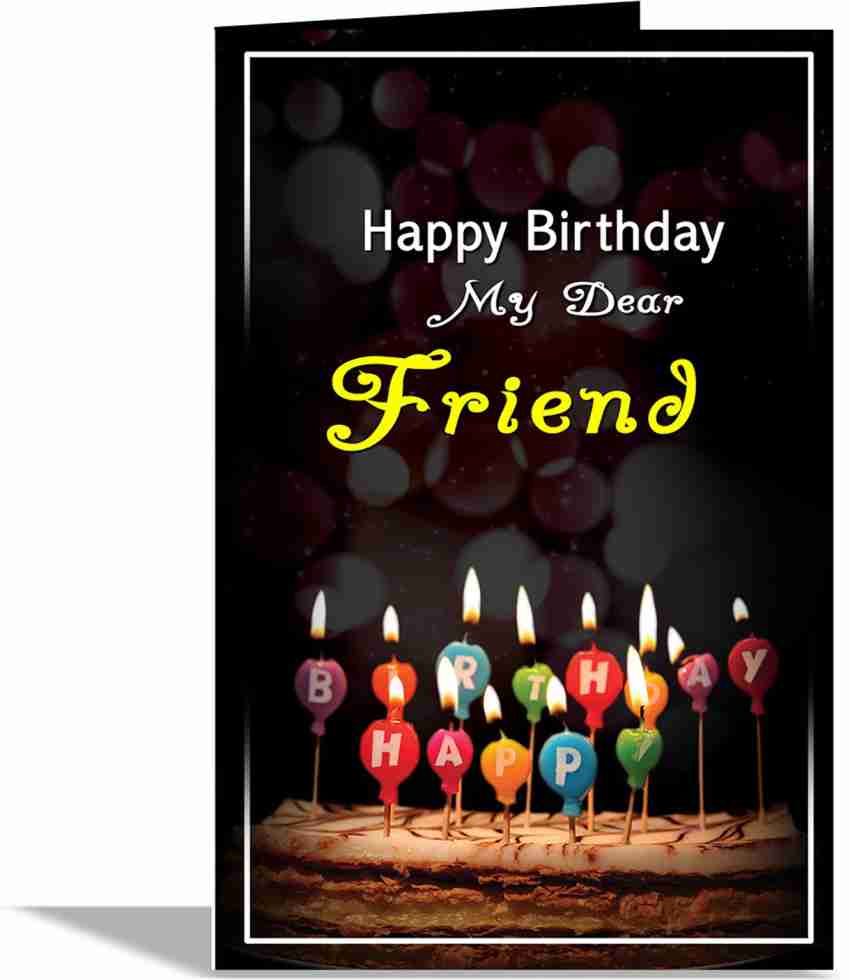 alwaysgift Happy Birthday My Dear Friend Greeting Card Greeting ...