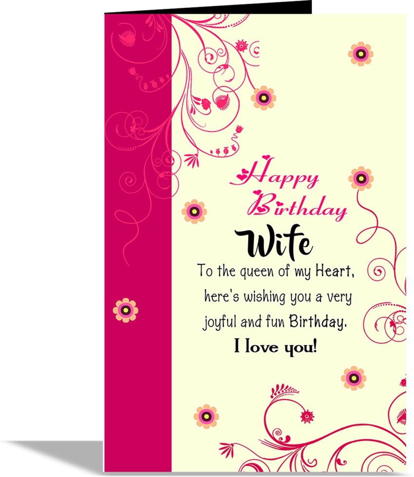 alwaysgift Happy Birthday Wife Greeting Card Greeting Card Price ...