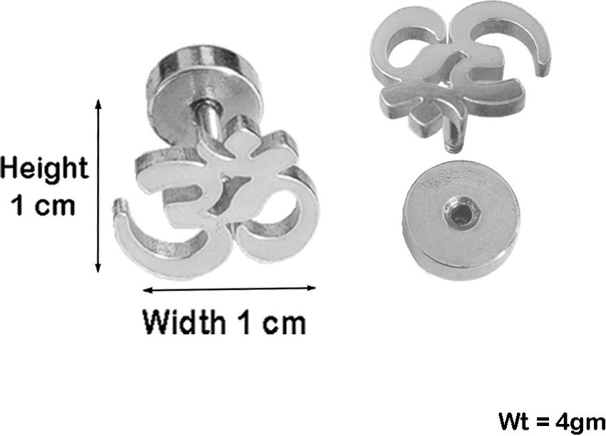 Aggregate more than 78 om earrings for men best esthdonghoadian