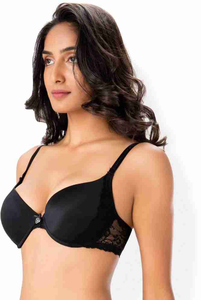 Buy PrettySecrets Yellow Solid Underwired Heavily Padded Push Up Bra - Bra  for Women 1928760