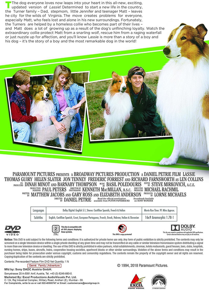  Lassie : Helen Slater, Tom Guiry, Jon Tenney, Brittany