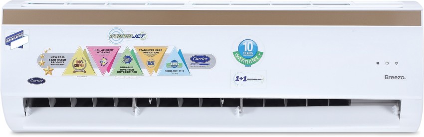 carrier ac 1 ton price 5 star