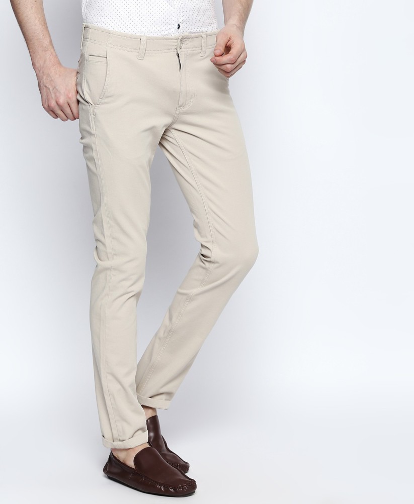 Buy Men Solid Regular Fit Beige Track Pants Online  580817  Allen Solly