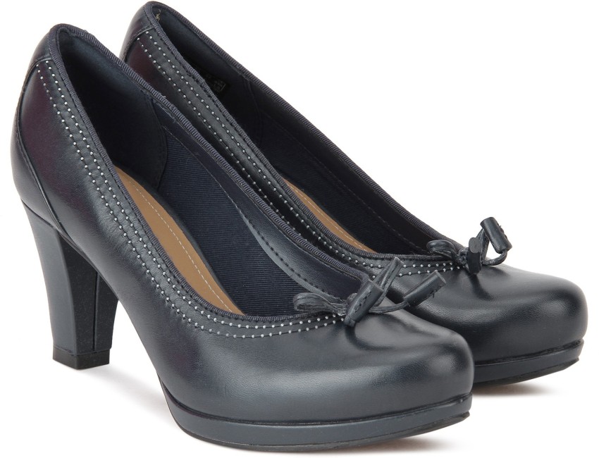 CLARKS Chorus Bombay Navy Leather Slip For Women - Buy Navy Color CLARKS Chorus Bombay Navy Slip For Women Online at Best Price - Shop Online for Footwears in