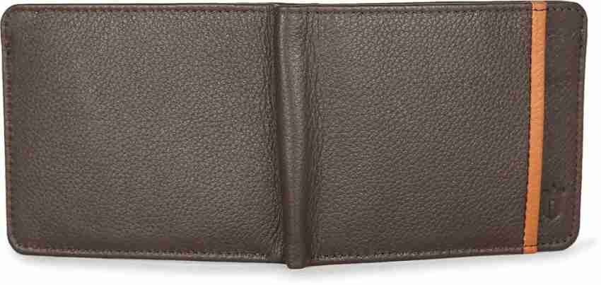 Men's Louis Philippe Leather Wallet Brown Bi-Fold