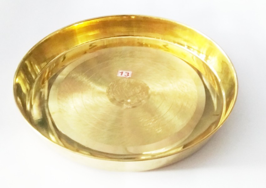  ALODIE- Brass Plate/Pital Thali Set in Small Size