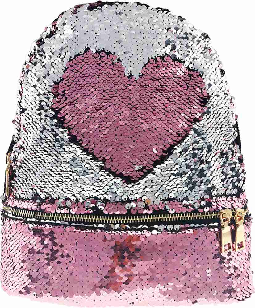 Rack Jack Magic Sequins Reversible Colour Changing Pink to Silver Fashion  Back Pack Mermaid Scale Bag for Girls Women Backpack - Backpack 