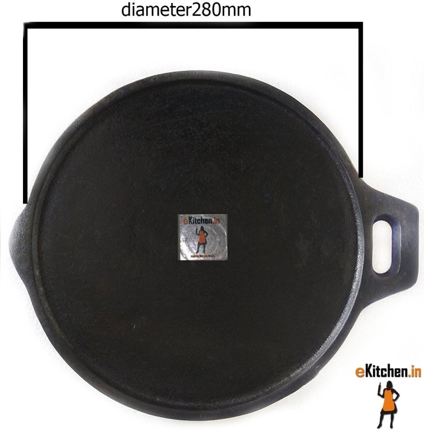 DYNAMIC COOKWARES Cast Iron Dosa Tawa 11 Inch, 28CM