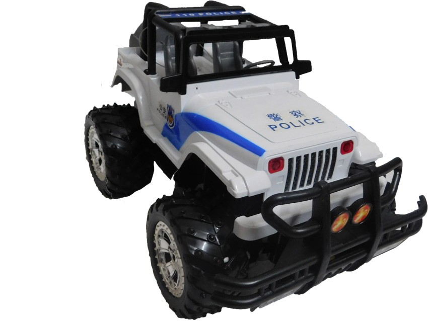 ブリキ ウサギヤ 電動リモコン【POLICE. PATROL. JEEP】動作品 - 模型