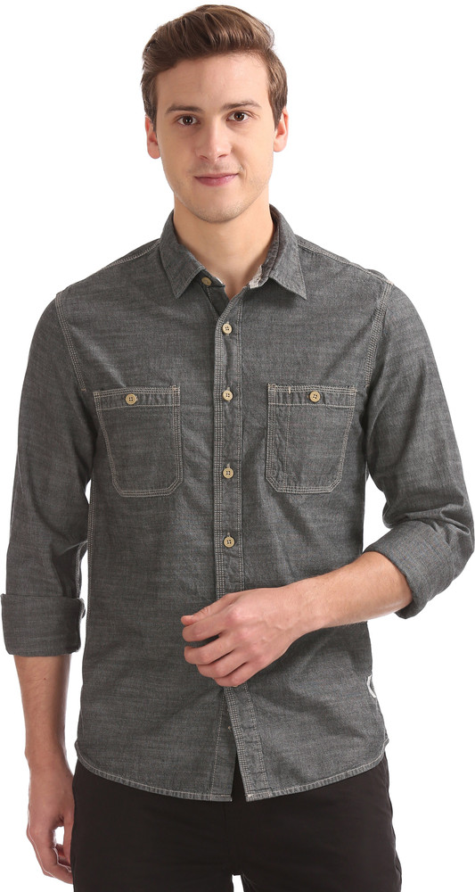 CHEROKEE Men Self Design Casual Black 
