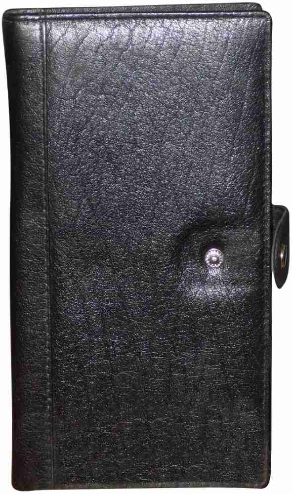soniacollection Men & Women Black Genuine Leather Document Holder black -  Price in India