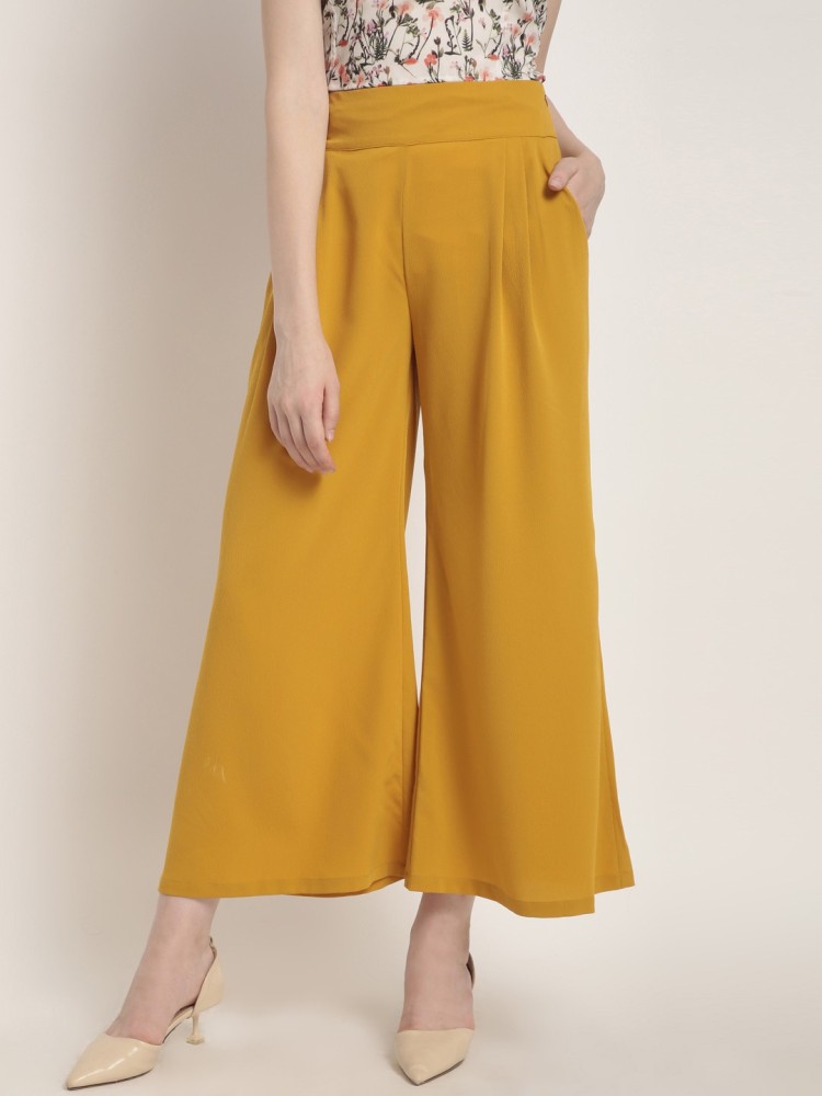 Buy Van Heusen Yellow Trousers Online  699643  Van Heusen