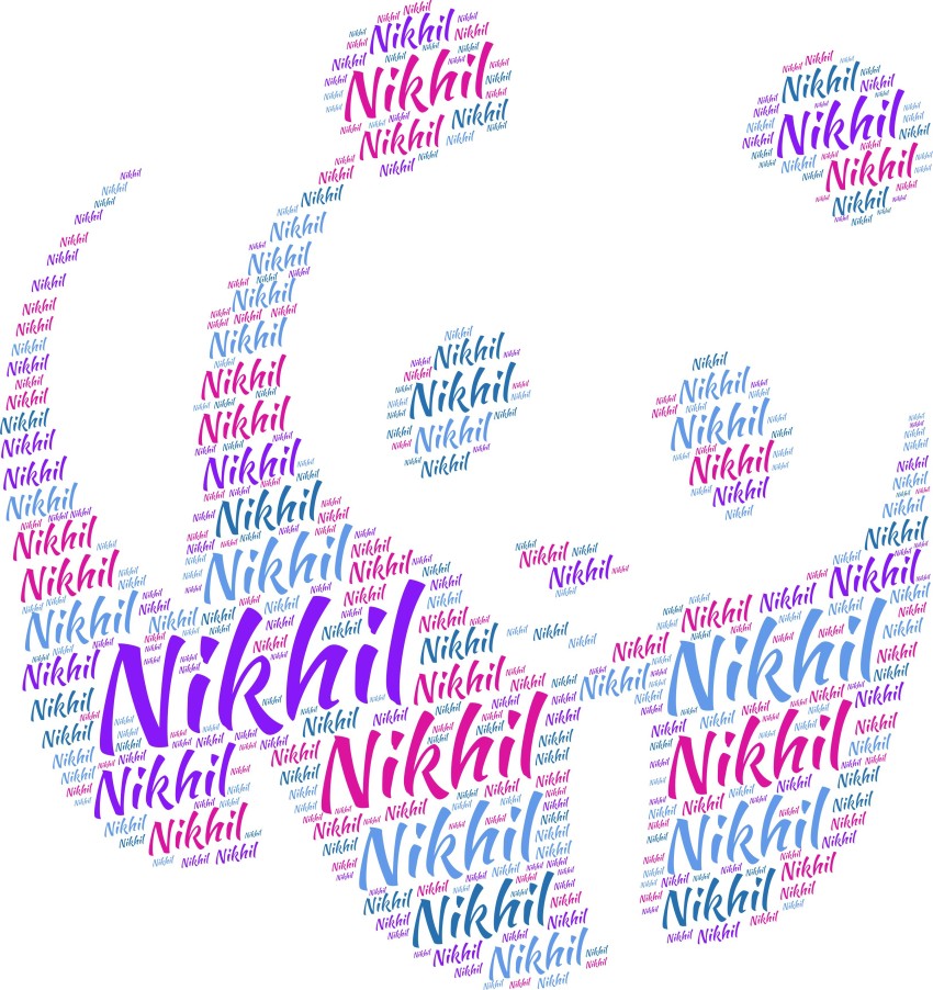 nikhil text wallpaper