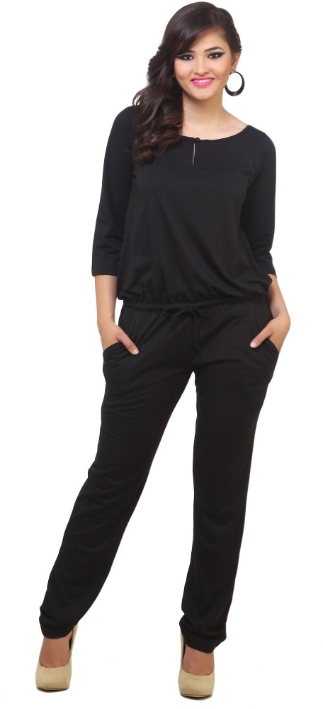 Buy Women Green  Black Volume Sleeve Jumpsuit Online at Sassafras