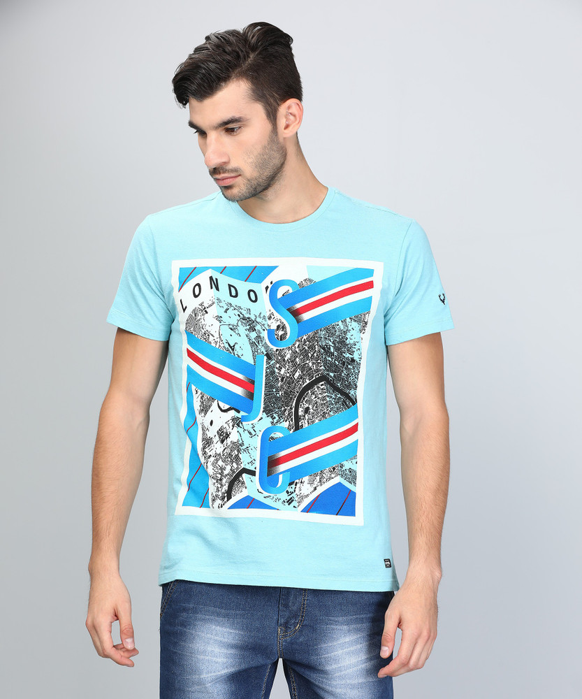 Solly Jeans Co Printed Men Round Neck 