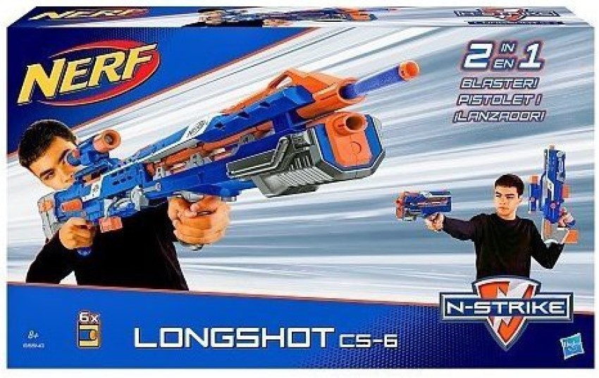 NERF Long Strike Cs-6 Modulus With Everything! Barely Used.Darts Included  630509744084