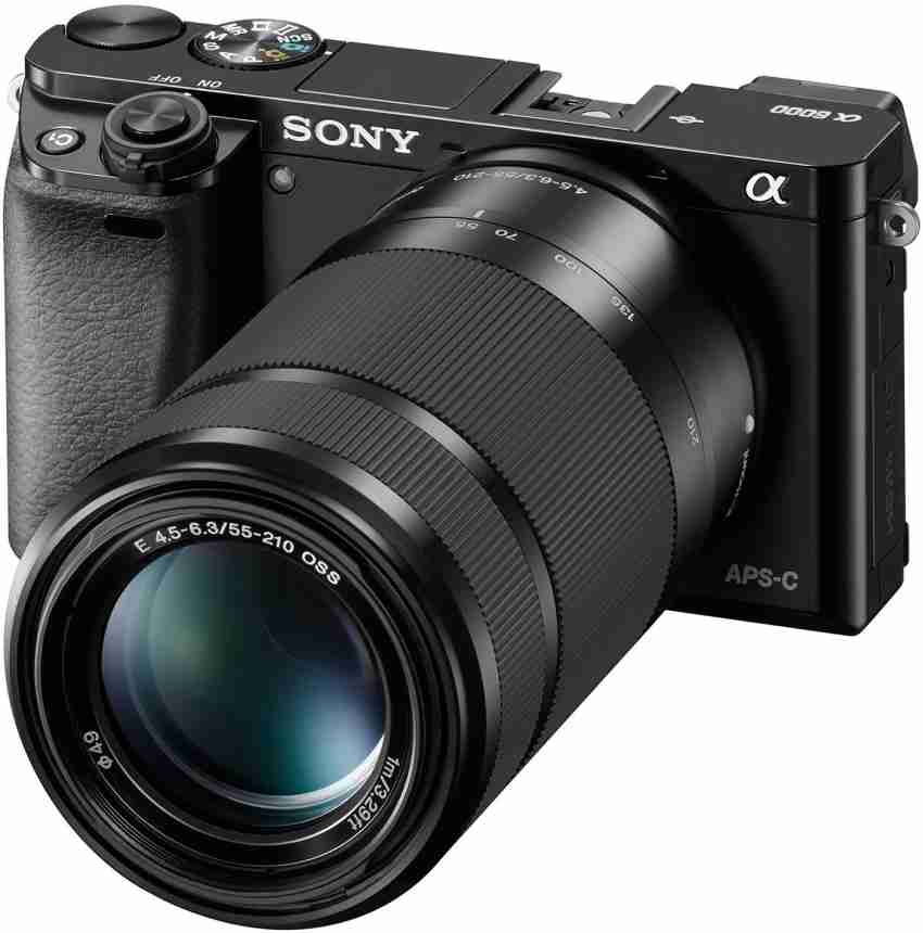 SONY Alpha ILCE-6000Y APS-C Mirrorless Camera with Dual Lens 16-50 mm &  55-210 mm Zoom Featuring Eye AF and Full HD recording