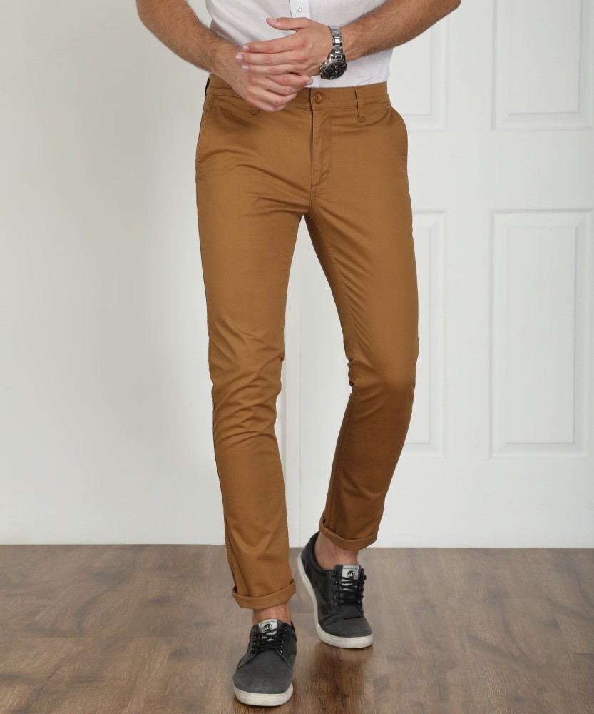SOJANYA Formal Trousers  Buy SOJANYA Men Cotton Blend Dark Brown Solid  Formal Trousers Online  Nykaa Fashion
