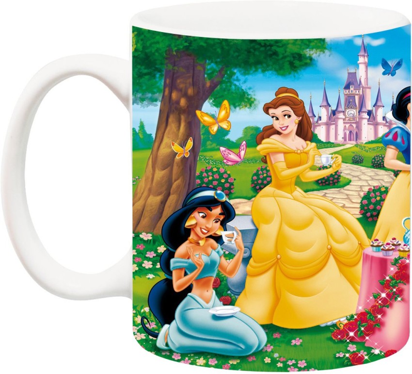 Disney Princess Snow White Milk Cup Kids Mickey Mouse Cups Cartoon