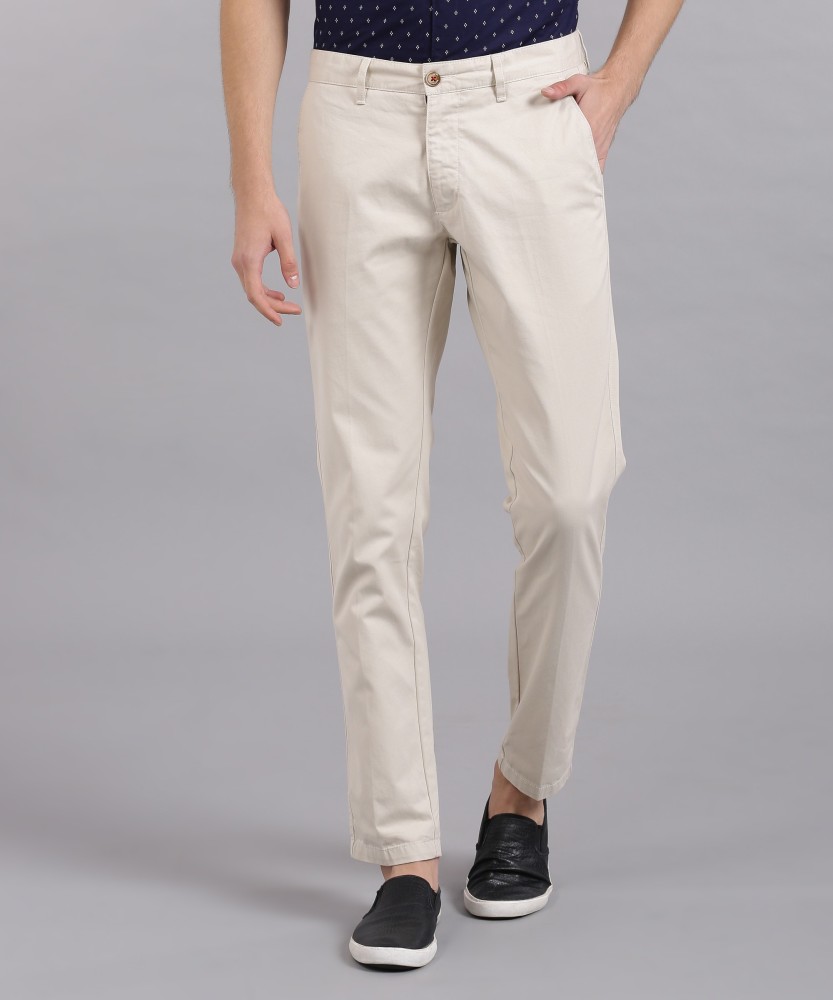 Buy Cream Trousers & Pants for Men by LOUIS PHILIPPE Online